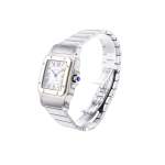 Montre d'occasion CARTIER Santos Galbée XL homme automatique bracelet or jaune 750/000 et acier - vue D2