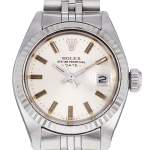 Montre d'occasion ROLEX DateJust Lady femme mouvement automatique certifié (cosc) bracelet acier - vue D1