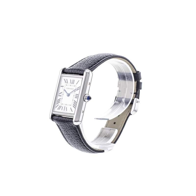 Montre d'occasion CARTIER Tank Must mixte quartz bracelet cuir d'origine - vue D2