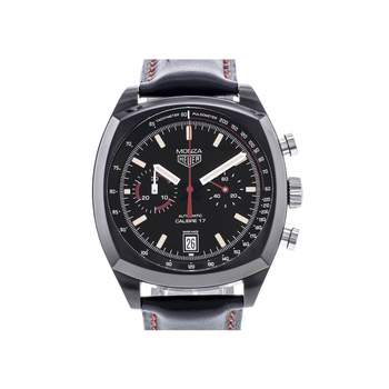 Montre d'occasion TAG HEUER Monza homme mouvement automatique certifié (cosc) bracelet cuir cresus