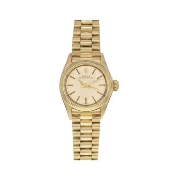 Montre d'occasion ROLEX Oyster Perpetual femme automatique bracelet or jaune 750/000