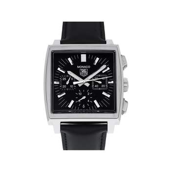 Montre d'occasion TAG HEUER Monaco homme automatique bracelet cuir d'origine