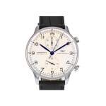 Montre d'occasion IWC Portugaise Chronographe homme automatique bracelet cuir cresus - vue 1