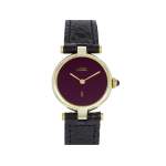 Montre d'occasion CARTIER Vendôme femme quartz bracelet cuir cresus - vue 1