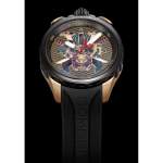 Montre d'occasion BOMBERG Bolt-68 Heritage Golden Samourai homme quartz bracelet caoutchouc - vue D1