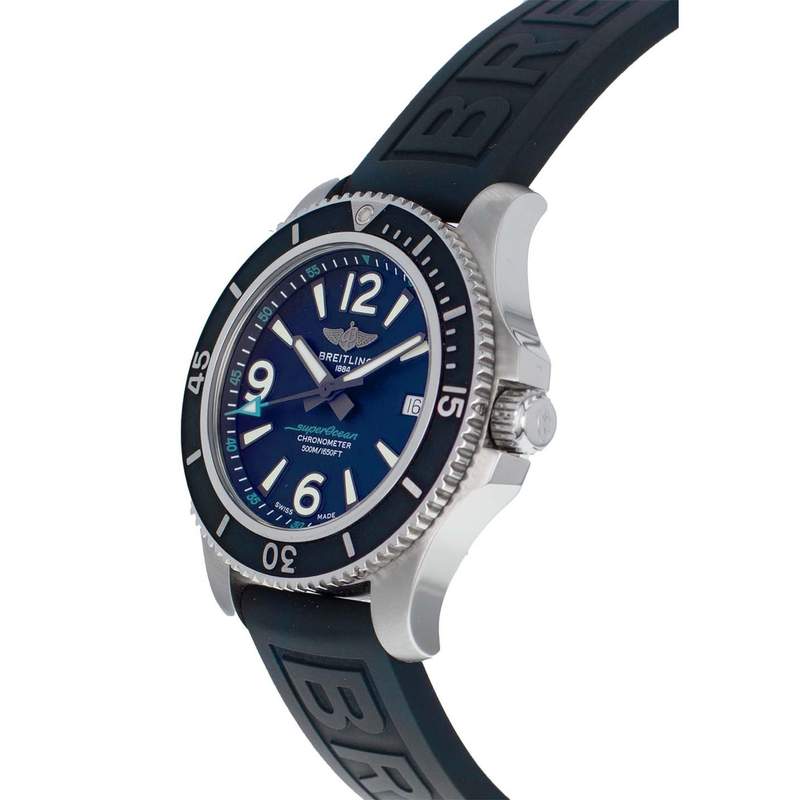 Montre d'occasion BREITLING SuperOcean Premiers de cordée homme automatique bracelet caoutchouc - vue D2