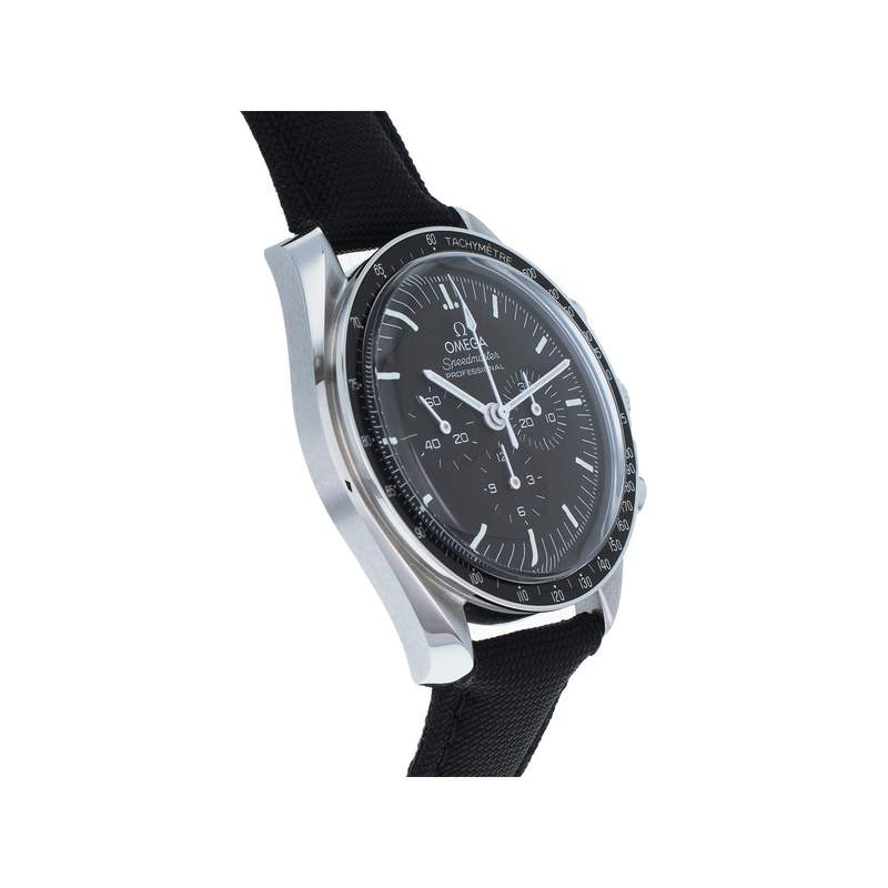 Montre d'occasion OMEGA Speedmaster Moonwatch homme mécanique bracelet textile - vue 2