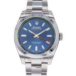 Montre d'occasion ROLEX Milgauss GV Z-Blue homme mouvement automatique certifié (cosc) bracelet acier - vue D1