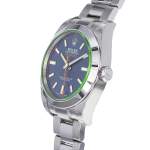 Montre d'occasion ROLEX Milgauss GV Z-Blue homme mouvement automatique certifié (cosc) bracelet acier - vue D2