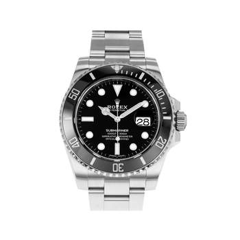 Montre d'occasion ROLEX Submariner Date homme mouvement automatique certifié (cosc) bracelet acier