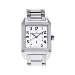 Montre d'occasion JAEGER LECOULTRE Reverso Squadra Home Time homme mouvement automatique certifié (cosc) bracelet acier - vue 1