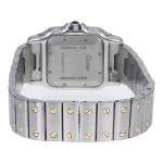 Montre d'occasion CARTIER Santos Galbée mixte automatique bracelet or jaune 750/000 et acier - vue 3