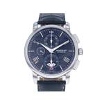Montre d'occasion MONT BLANC 4810 Chronograph Automatic homme automatique bracelet cuir d'origine - vue 1