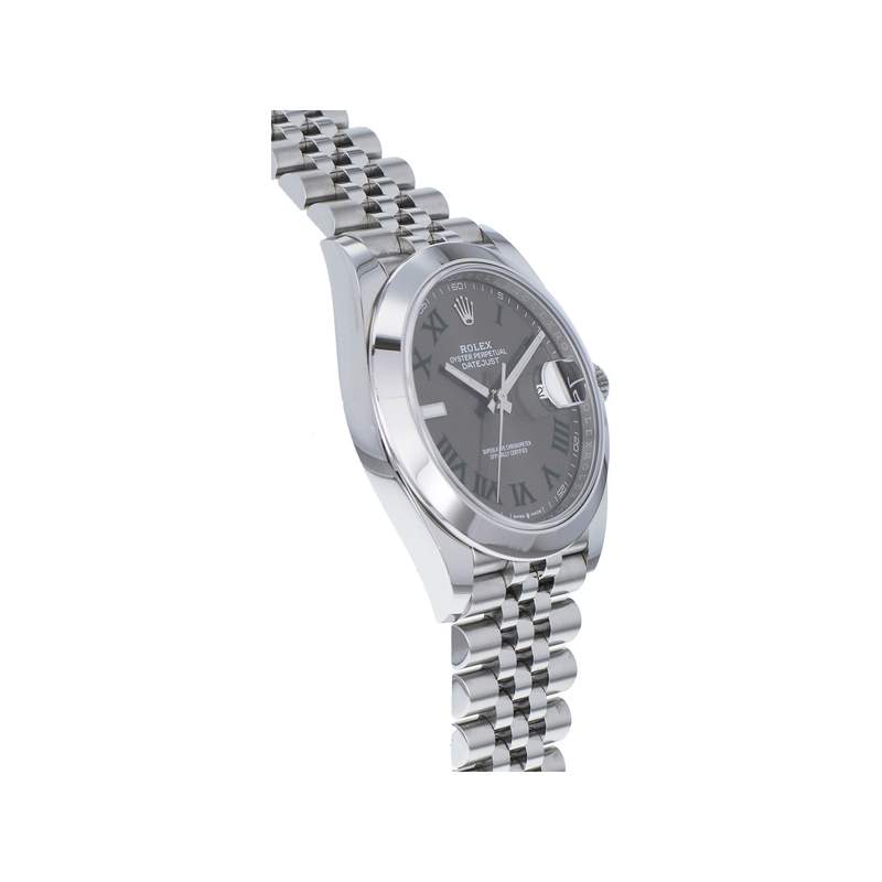 Montre d'occasion ROLEX DateJust Wimbledon homme mouvement automatique certifié (cosc) bracelet acier - vue 2