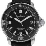 Montre d'occasion BLANCPAIN Fifty Fathoms homme automatique bracelet cuir cresus - vue D1