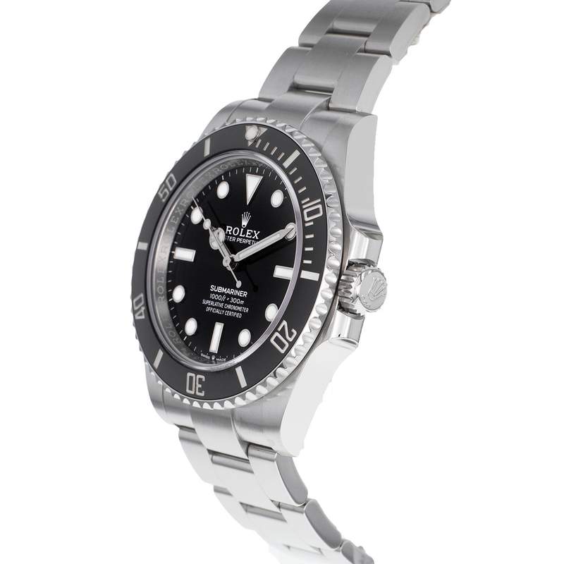 Montre d'occasion ROLEX Submariner homme mouvement automatique certifié (cosc) bracelet acier - vue D2