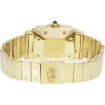 Montre d'occasion CARTIER Santos Galbée mixte automatique bracelet or jaune 750/000 - vue 3