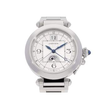 Montre d'occasion CARTIER Pasha Grande Date Phase de Lune homme automatique bracelet acier