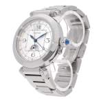 Montre d'occasion CARTIER Pasha Grande Date Phase de Lune homme automatique bracelet acier - vue D2