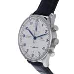 Montre d'occasion IWC Portugaise Chronographe homme automatique bracelet cuir d'origine - vue D2