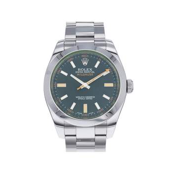 Montre d'occasion ROLEX Milgauss GV homme mouvement automatique certifié (cosc) bracelet acier