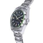 Montre d'occasion ROLEX Milgauss GV homme mouvement automatique certifié (cosc) bracelet acier - vue D2