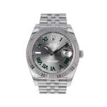 Montre d'occasion ROLEX DateJust Wimbledon homme mouvement automatique certifié (cosc) bracelet acier - vue 1