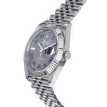Montre d'occasion ROLEX DateJust Wimbledon homme mouvement automatique certifié (cosc) bracelet acier - vue D2