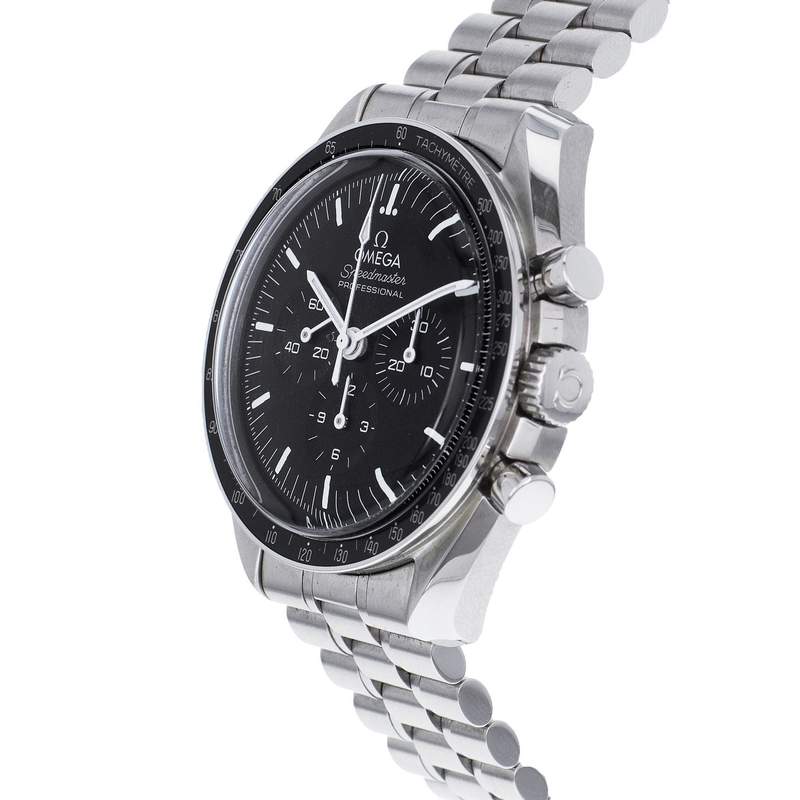 Montre d'occasion OMEGA Speedmaster Moonwatch homme mécanique bracelet acier - vue D2