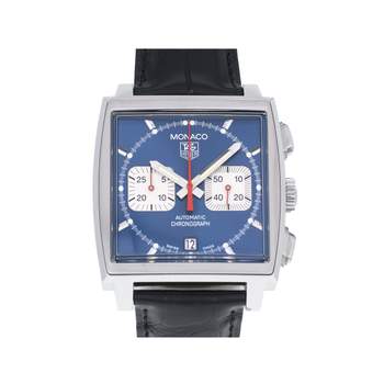 Montre d'occasion TAG HEUER Monaco Steve McQueen homme automatique bracelet cuir d'origine