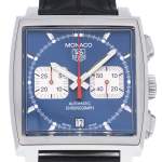 Montre d'occasion TAG HEUER Monaco Steve McQueen homme automatique bracelet cuir d'origine - vue D1