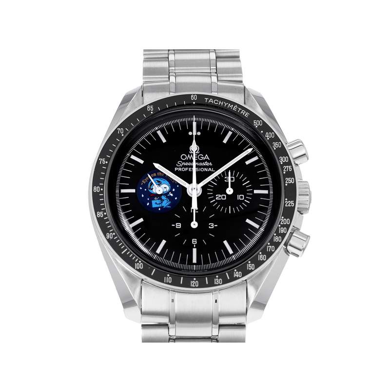 Montre d'occasion OMEGA Speedmaster Moonwatch Silver Snoopy Award homme mécanique bracelet acier - vue 1