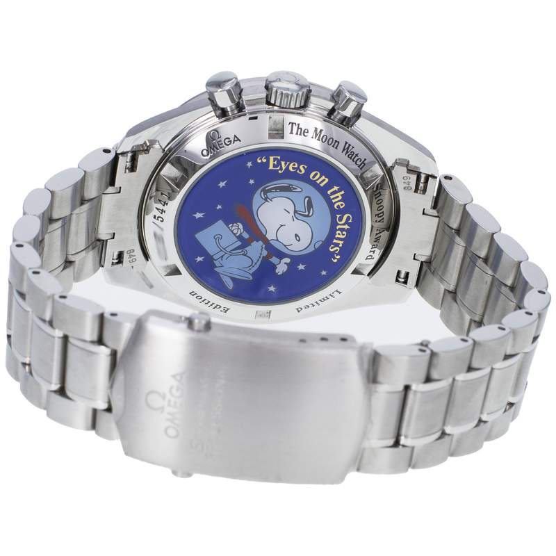 Montre d'occasion OMEGA Speedmaster Moonwatch Silver Snoopy Award homme mécanique bracelet acier - vue 3