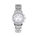 Montre d'occasion HERMES Clipper Chronographe Lady femme quartz bracelet acier - vue 1
