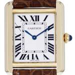 Montre d'occasion CARTIER Tank Solo femme quartz bracelet cuir d'origine - vue D1