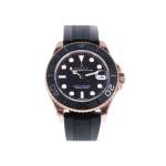 Montre d'occasion ROLEX Yacht-Master mixte mouvement automatique certifié (cosc) bracelet oysterflex - vue 1