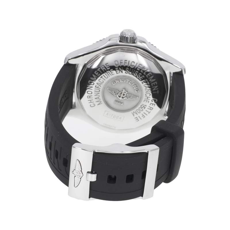 Montre d'occasion BREITLING SuperOcean Abyss homme mouvement automatique certifié (cosc) bracelet caoutchouc - vue 3