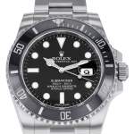 Montre d'occasion ROLEX Submariner Date homme mouvement automatique certifié (cosc) bracelet acier - vue D1