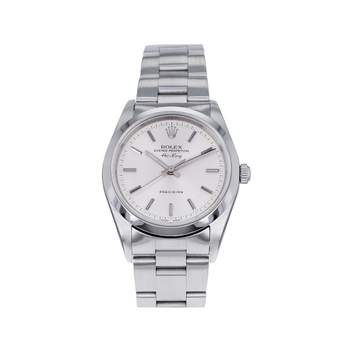 Montre d'occasion ROLEX Air King Precision mixte automatique bracelet acier