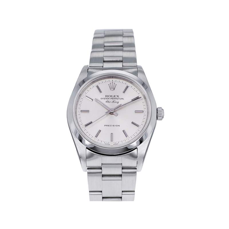 Montre d'occasion ROLEX Air King Precision mixte automatique bracelet acier - vue 1