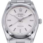 Montre d'occasion ROLEX Air King Precision mixte automatique bracelet acier - vue D1