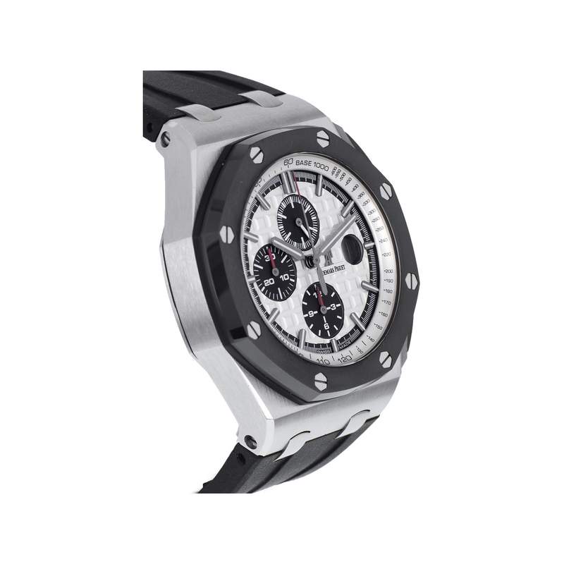 Montre d'occasion AUDEMARS PIGUET Royal Oak Offshore Ceramic homme automatique bracelet caoutchouc - vue 2