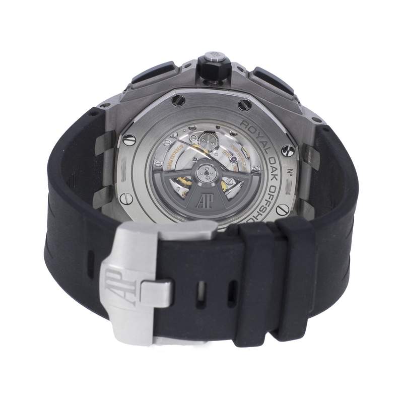 Montre d'occasion AUDEMARS PIGUET Royal Oak Offshore Ceramic homme automatique bracelet caoutchouc - vue 3