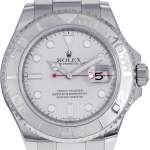 Montre d'occasion ROLEX Yacht-Master homme mouvement automatique certifié (cosc) bracelet acier - vue D1