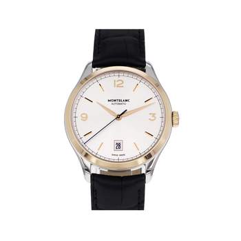 Montre d'occasion MONT BLANC Heritage Chronométrie homme automatique bracelet cuir d'origine