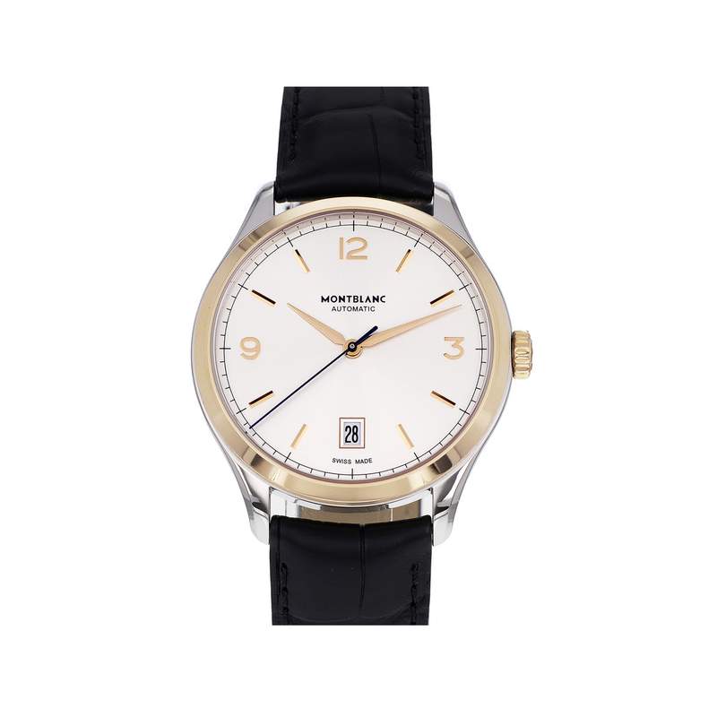 Montre d'occasion MONT BLANC Heritage Chronométrie homme automatique bracelet cuir d'origine - vue 1