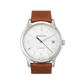 Montre d'occasion JAEGER LECOULTRE Master Control Date homme automatique bracelet cuir d'origine
