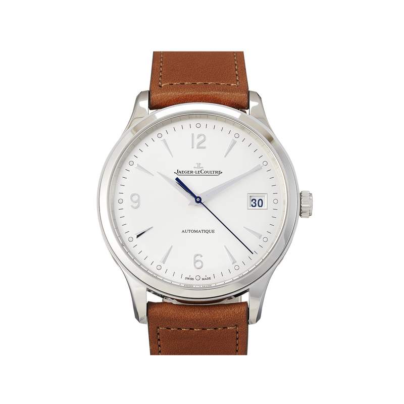 Montre d'occasion JAEGER LECOULTRE Master Control Date homme automatique bracelet cuir d'origine - vue 1