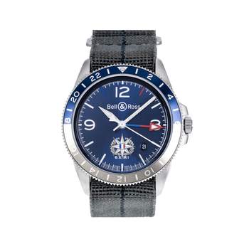 Montre d'occasion BELL & ROSS BRV2-93 GMT homme automatique bracelet nato