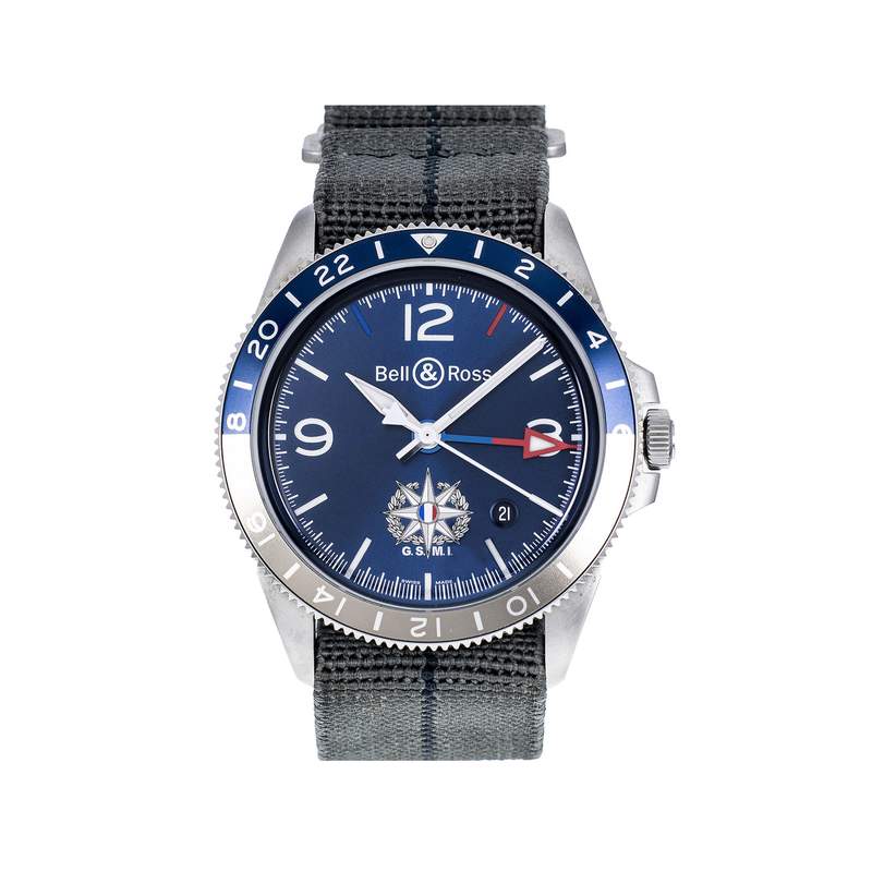 Montre d'occasion BELL & ROSS BRV2-93 GMT homme automatique bracelet nato - vue 1